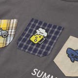 【吸汗速乾】チェックダンガリー色々ワッペン付きポケット半袖Tシャツ(80~130… | SLAP SLIP | 詳細画像17 