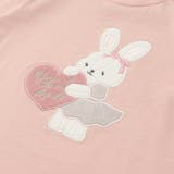 アニマルクマウサギイヌネコモチーフパッチ刺しゅう裾スカラップTシャツ(80~13… | SLAP SLIP | 詳細画像10 