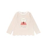 アニマルクマウサギイヌネコモチーフパッチ刺しゅう裾スカラップTシャツ(80~13… | SLAP SLIP | 詳細画像19 