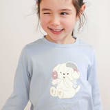 アニマルクマウサギイヌネコモチーフパッチ刺しゅう裾スカラップTシャツ(80~13… | SLAP SLIP | 詳細画像22 