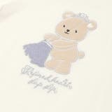 アニマルクマウサギイヌネコモチーフパッチ刺しゅう裾スカラップTシャツ(80~13… | SLAP SLIP | 詳細画像6 