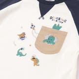 【お揃い】はたらくくるま恐竜刺しゅう胸ポケット付きラグランTシャツ(80~130… | SLAP SLIP | 詳細画像10 