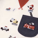 【お揃い】はたらくくるま恐竜刺しゅう胸ポケット付きラグランTシャツ(80~130… | SLAP SLIP | 詳細画像5 