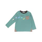 はたらくくるま恐竜ロケットプリントポケット付き長袖Tシャツ(80~130cm) | SLAP SLIP | 詳細画像12