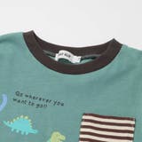 はたらくくるま恐竜ロケットプリントポケット付き長袖Tシャツ(80~130cm) | SLAP SLIP | 詳細画像14