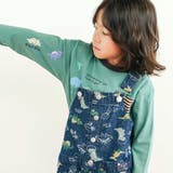 はたらくくるま恐竜ロケットプリントポケット付き長袖Tシャツ(80~130cm) | SLAP SLIP | 詳細画像4