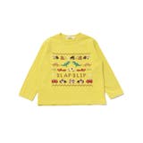 イエロー | はたらくくるま恐竜ステッチ刺しゅうTシャツ(80~130cm) | SLAP SLIP