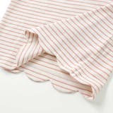 無地ボーダーイチゴ花刺しゅう裾スカラップTシャツ(80~130cm) | SLAP SLIP | 詳細画像14 