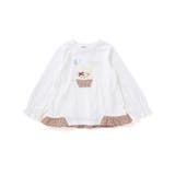 オフホワイト | キャンディスリーブ後ろ裾フリルTシャツ(80~130cm) | SLAP SLIP