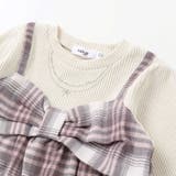 裾スカラップリボンキャミソールドッキングTシャツ(80~130cm) | SLAP SLIP | 詳細画像10 