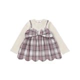 裾スカラップリボンキャミソールドッキングTシャツ(80~130cm) | SLAP SLIP | 詳細画像8 