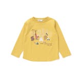 イエロー(工事・建設チーム) | はたらくくるま恐竜みなとまち刺しゅう発砲プリントTシャツ | SLAP SLIP