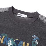 恐竜サガラ刺しゅうワッフルTシャツ(80~130cm) | SLAP SLIP | 詳細画像9 