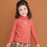 レースハイネックハート刺しゅうトップス(80~130cm) | SLAP SLIP | 詳細画像1