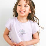 パープル×きらきら刺しゅうリボン | ときめき女の子半袖Tシャツ | SLAP SLIP