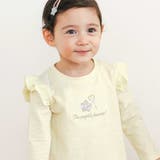 イエロー×魔法刺しゅう×肩フリル | ときめき女の子長袖Tシャツ | SLAP SLIP