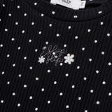 肩フリルキラッとラメ刺しゅう長袖Tシャツ(80~130cm) | SLAP SLIP | 詳細画像17 