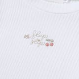 肩フリルキラッとラメ刺しゅう長袖Tシャツ(80~130cm) | SLAP SLIP | 詳細画像6 