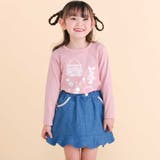 裾レースパッチ刺しゅう天竺長袖Ｔシャツ(80~130cm) | SLAP SLIP | 詳細画像3 