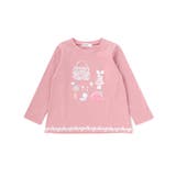 裾レースパッチ刺しゅう天竺長袖Ｔシャツ(80~130cm) | SLAP SLIP | 詳細画像6 