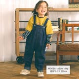 バックプリントハイウエスト風デニムサロペット(80~120cm) | SLAP SLIP | 詳細画像2