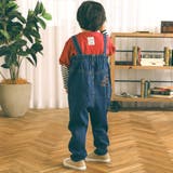 バックプリントハイウエスト風デニムサロペット(80~120cm) | SLAP SLIP | 詳細画像4