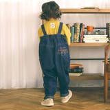 バックプリントハイウエスト風デニムサロペット(80~120cm) | SLAP SLIP | 詳細画像8