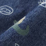 【お揃い】デニムツイル恐竜ロケット総柄サロペット(80~120cm) | SLAP SLIP | 詳細画像8 