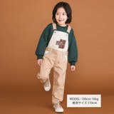 デニムツイルコーデュロイチェック切り替えサロペット(80~120cm) | SLAP SLIP | 詳細画像3