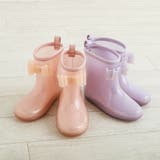 リボン付きキラキララメ入りレインブーツ (13~18cm) | SLAP SLIP | 詳細画像6 