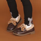 リボン付きあったか中ボアローファー(15~18cm) | SLAP SLIP | 詳細画像2 