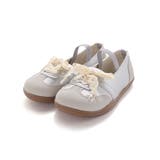 グレー | レースリボン付きバレエスニーカー(16~20cm) | SLAP SLIP