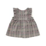 肩フリルリボンチェックワンピース+ブルマセットアップベビー | SLAP SLIP | 詳細画像3