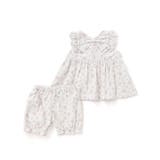 花柄無地コーデュロイ肩フリルリボンモチーフワンピース+ブルマセットアップベビー | SLAP SLIP | 詳細画像8