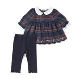 【お揃い】チェックワンピース+シンプルレギンス2点セット(70~80cm) | SLAP SLIP | 詳細画像4