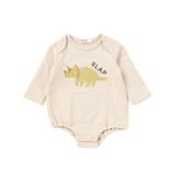 アニマルイヌ恐竜プリントボディミニ+チェックサロペット(70~80cm) | SLAP SLIP | 詳細画像4 