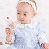 花ドットデニムラメドット柄ストライプスモッキング刺しゅうワンピース+ブルマセット… | SLAP SLIP | 詳細画像3 