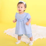 【お揃い】ハートギンガムチェックスカラップフリルワンピース+ブルマセットアップベ… | SLAP SLIP | 詳細画像3 
