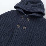 【お揃い】クマ耳フード付き裏ボアケーブルマントベビー(50~90cm) | SLAP SLIP | 詳細画像10