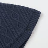 【お揃い】クマ耳フード付き裏ボアケーブルマントベビー(50~90cm) | SLAP SLIP | 詳細画像13