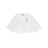 袖レース胸刺しゅう切り替え針抜きボーダーカーディガンベビー(70~80cm) | SLAP SLIP | 詳細画像2 
