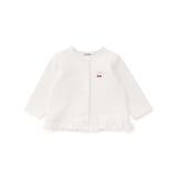 オフホワイト | 【お揃い】チェリー柄裾フリルジャケットベビー(70~80cm) | SLAP SLIP