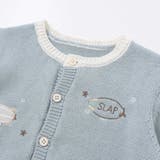 恐竜アニマルのりもの刺しゅう配色ニットカーディガンベビー(70~80cm) | SLAP SLIP | 詳細画像10 