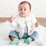 恐竜アニマルのりもの刺しゅう配色ニットカーディガンベビー(70~80cm) | SLAP SLIP | 詳細画像3 