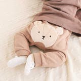 ブラウン(クマ) | アニマルウサギクマネコおしりパッチパンツベビー(70~80cm) | SLAP SLIP