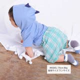 クマ恐竜チェックブルマベビー | SLAP SLIP | 詳細画像2 