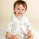 ホワイト | 【お揃い】ぽこぽこチェリーアニマル柄ベストベビー(70~80cm) | SLAP SLIP