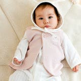 ピンク | 【お揃い】ぽこぽこチェリーアニマル柄ベストベビー(70~80cm) | SLAP SLIP