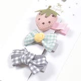 リボンフラワーキラキラ星ヘアクリップ3点セットベビー | SLAP SLIP | 詳細画像2 