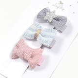 リボンフラワーキラキラ星ヘアクリップ3点セットベビー | SLAP SLIP | 詳細画像8 